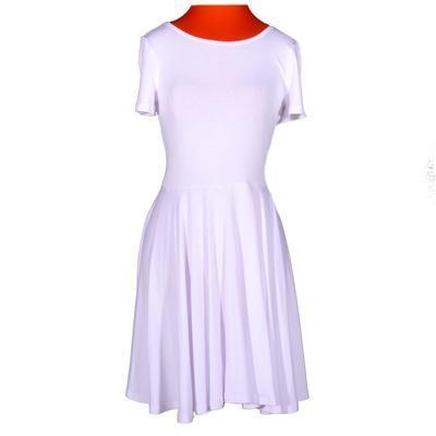Bílé jednobarevné šaty Scarlet - 1