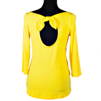 Žluté tričko s midi rukávem Vanesa - 1