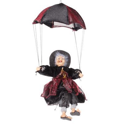 Závěsná čarodějnice na deštníku Jolana bordó - 1