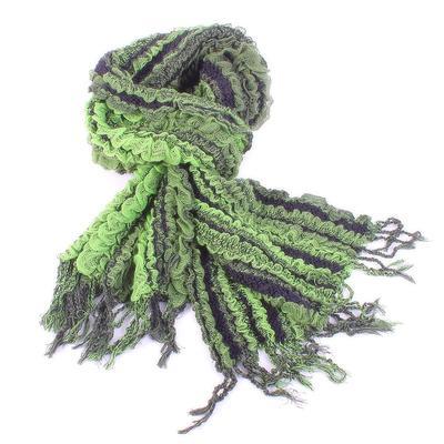 Luxusní šátek Karolin zelený