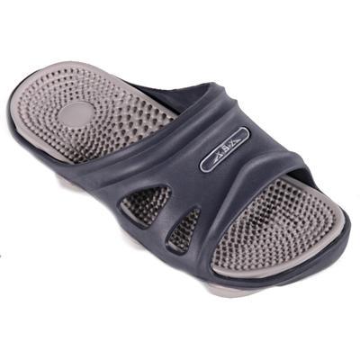 Pánské gumové pantofle Tomas šedé - 1