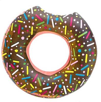 Nafukovací kruh 107cm Donut hnědý