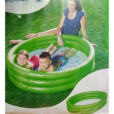 3komorový nafukovací bazén 102x25cm Olivie, zelený