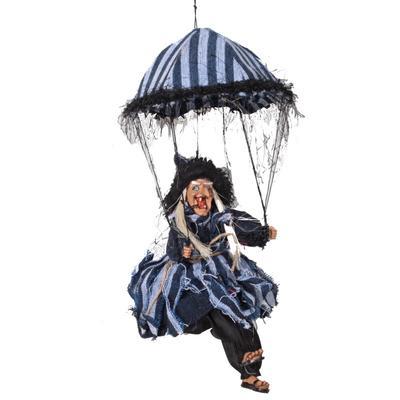 Závěsná čarodějnice na deštníku Alžběta tm. modrá