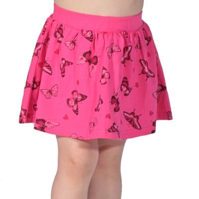 Dětská sukně s motýlama Stela tmavě růžová, 128 - 1