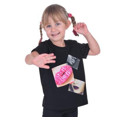 Dievčenské tričko s modernou nášivkou Rozalie od 98-116 - 1