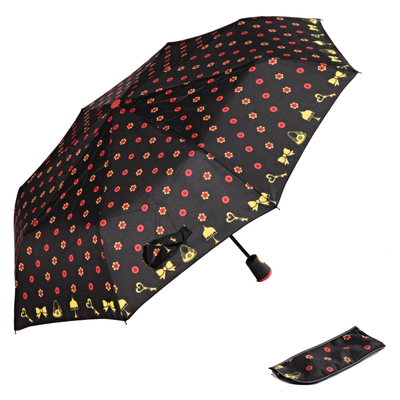 Skladací dáždnik Knoflík čierný - 1