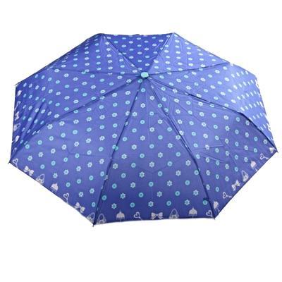 Skladací dáždnik Knoflík světlo modrý - 1