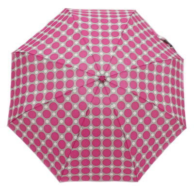 Skladací mini dáždnik Puntík růžový - 1
