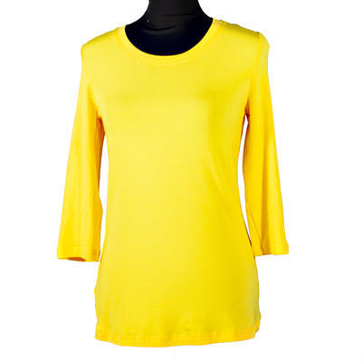 Žluté tričko s midi rukávem Kristin, 40 - 1