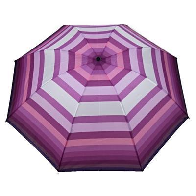 Skládací pruhovaný deštník Danken fialový