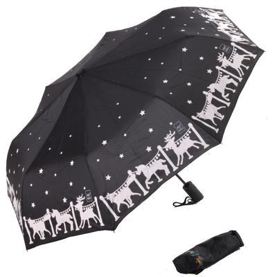 Malý skládací deštník Sob černý - 1