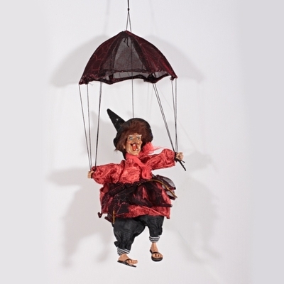Závěsná čarodějnice na deštníku Morgana červená