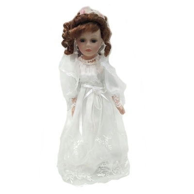 Porcelánová panenka nevěsta Viola 40 cm - 1