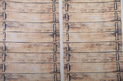 Gumová koupelnová rohož 130 cm Lávka motiv dřevo