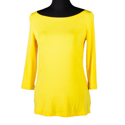 Žluté tričko s midi rukávem Vanesa - 2
