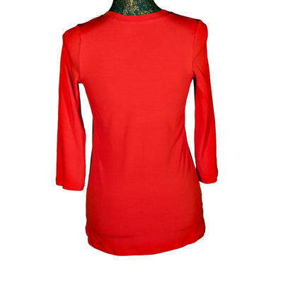 Červené tričko s midi rukávem Kristin - 2