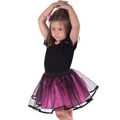 Dívčí tmavě růžová tutu sukně Nesy - 2