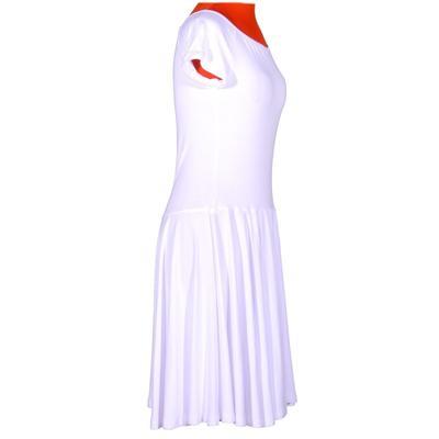 Bílé jednobarevné šaty Zaira - 2