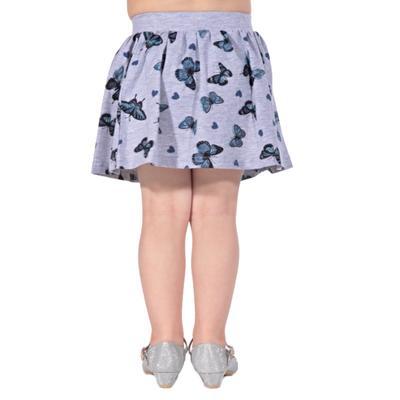 Dětská sukně s motýlama Stela šedá, 122 - 2