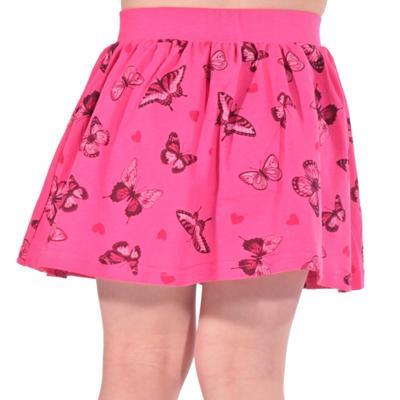 Dětská sukně s motýlama Stela tmavě růžová - 2