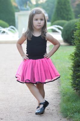 Dívčí neonově růžová tutu sukně Nesy - 2