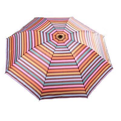 Skladací dáždnik Proužky hnědý - 2