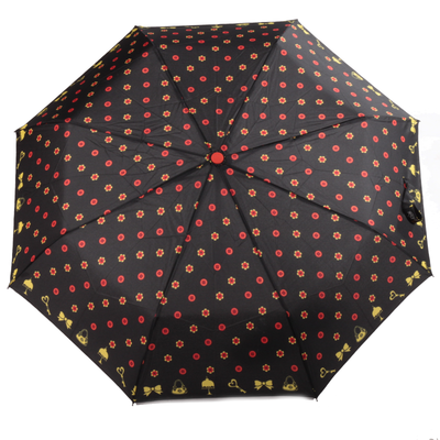 Skladací dáždnik Knoflík čierný - 2