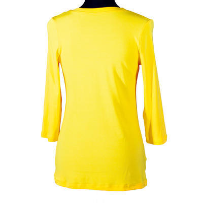 Žluté tričko s midi rukávem Kristin, 40 - 2