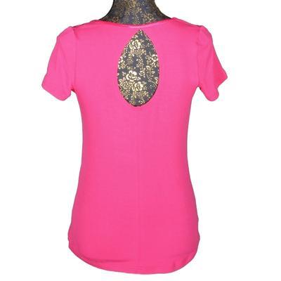 Růžové tričko s krátkým rukávem Olivie - 2