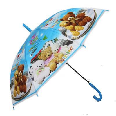 Dětský vystřelovací deštník Bear modrý - 2