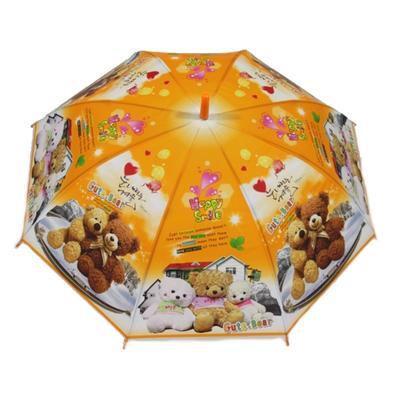 Dětský vystřelovací deštník Bear oranžový - 2