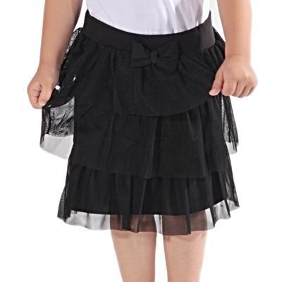 Dívčí tylová sukně Tamara s volány černá, 140 - 2