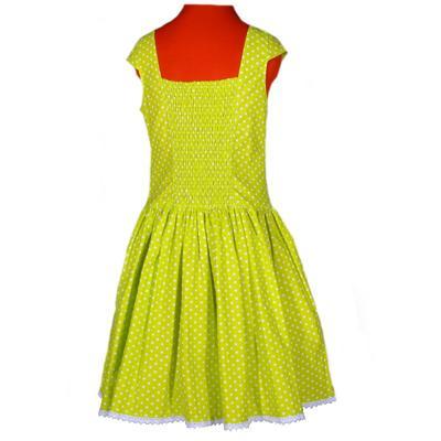 Zelené šaty Elisha s puntíky - 3