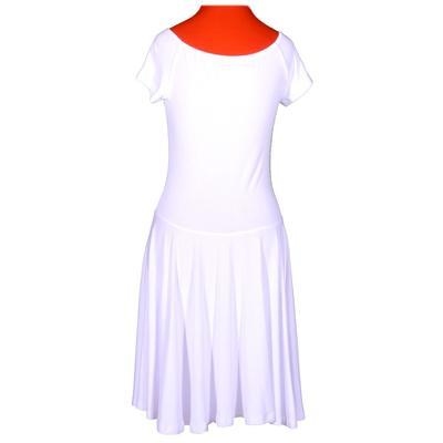 Bílé jednobarevné šaty Zaira - 3
