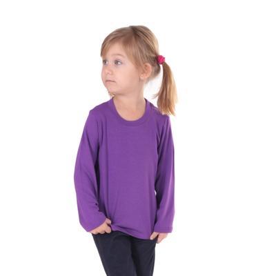 Detské tričko dlhý rukáv Marlen fialové od 98-116 - 3