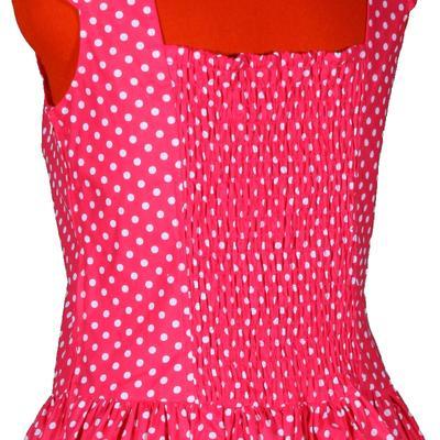 Růžové šaty Šarlota s puntíky, 38 - 3
