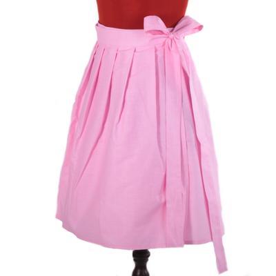 Růžová zavinovací sukně Annie bez potisku - 4
