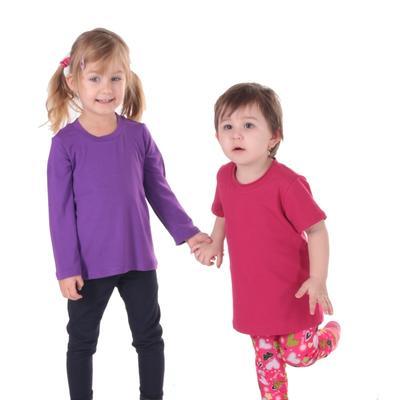 Detské tričko dlhý rukáv Marlen fialové od 98-116 - 4