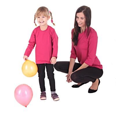Ružové detské tričko dlhý rukáv Marlen od 122-146 - 5