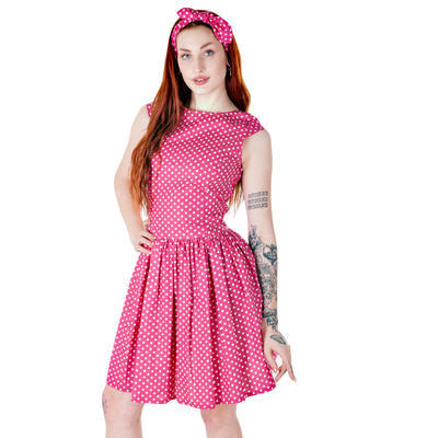 Růžové šaty Šarlota s puntíky, 38 - 5