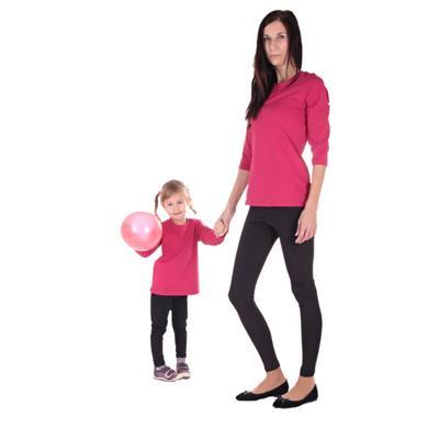 Ružové detské tričko dlhý rukáv Marlen od 122-146 - 6